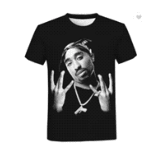 2 Pac T-shirt head band