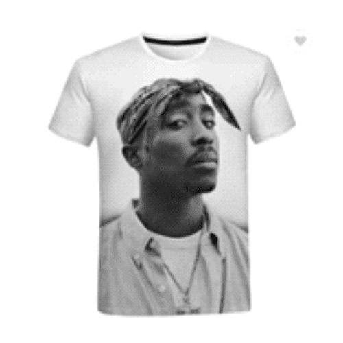 2 Pac T-shirt white