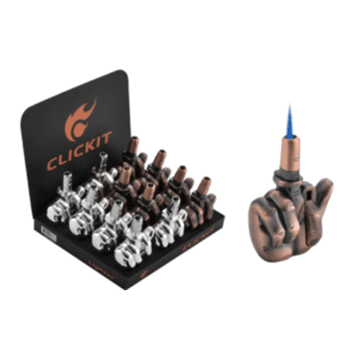 Click it - MIDDLE FINGER TORCH LIGHTER W/ SOUND