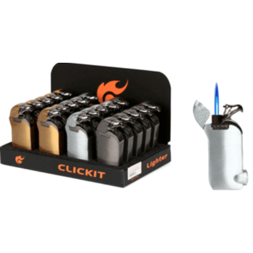 Click it - SINGLE TORCH- EAGLE LID & SIDE W/ LIGHT