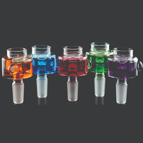 14 mm Glycerine Bowl Pieces Horizontal Assorted Colors