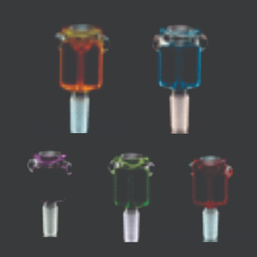 14 mm Glycerine Bowl Pieces Vertical Assorted Colors