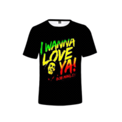 Bob Marley T-shirt i wanna love ya