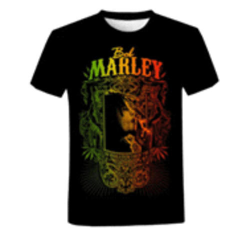 Bob Marley T-shirt red and green