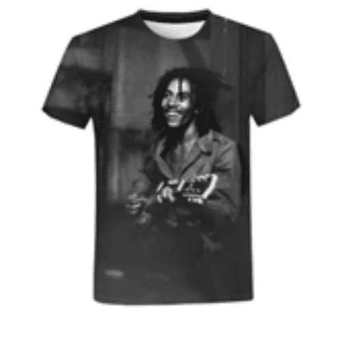 Bob Marley T-shirt & guitar