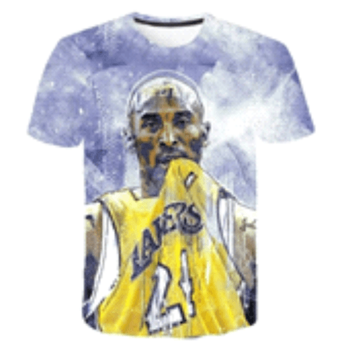 Kobe Bryant T-shirt blue and yellow