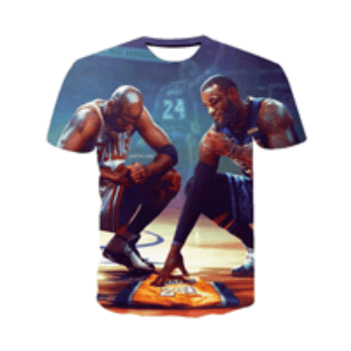 Kobe Bryant T-shirt sitting down