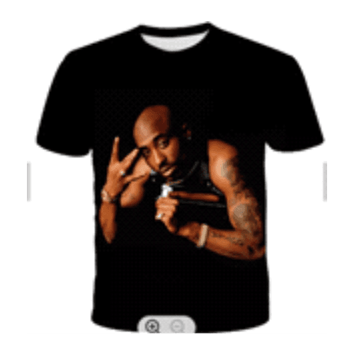 2 Pac T-shirt peace sign